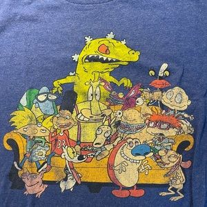 Vintage Cropped Nickelodeon Tee Size XL